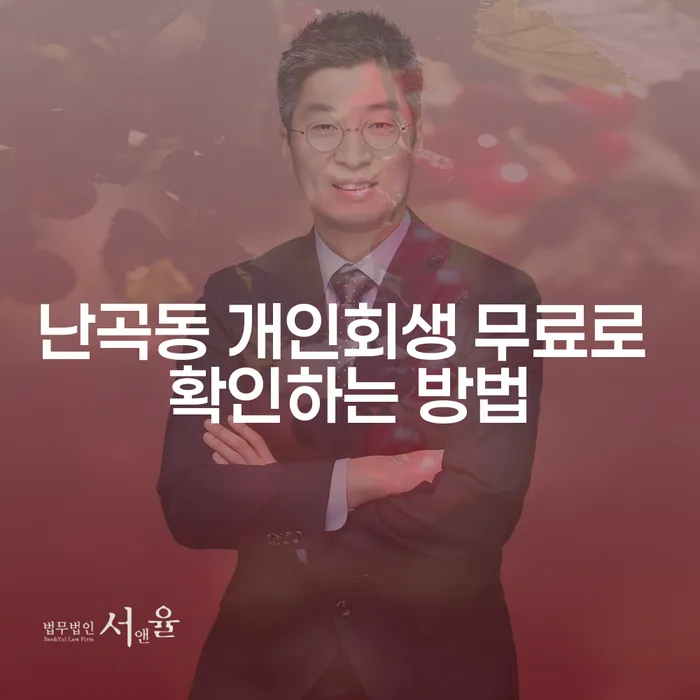 난곡동 개인회생 무료로 확인하는 방법