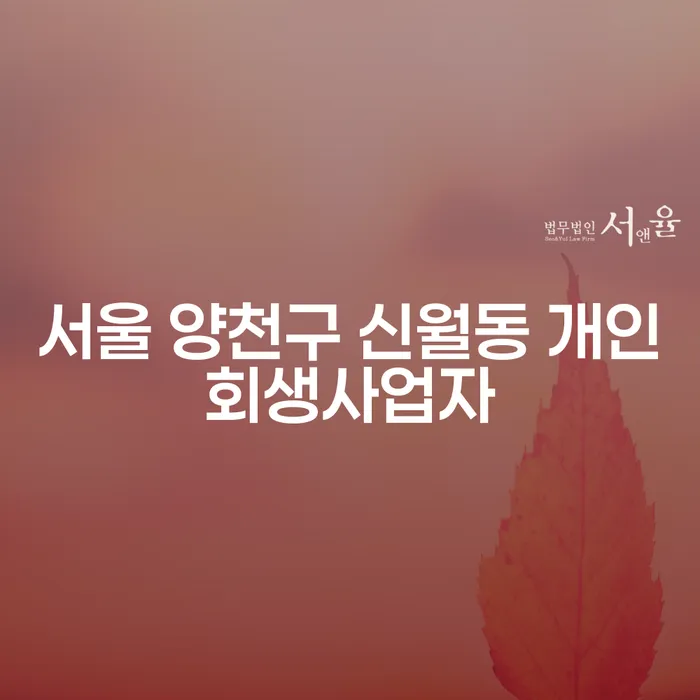 서울 양천구 신월동 개인회생사업자, 어떻게 시작해야 할까요?