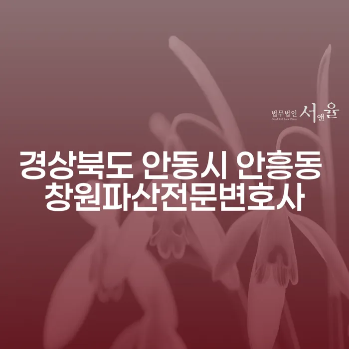 경상북도 안동시 안흥동에서 창원파산전문변호사를 만나야 하는 이유는?